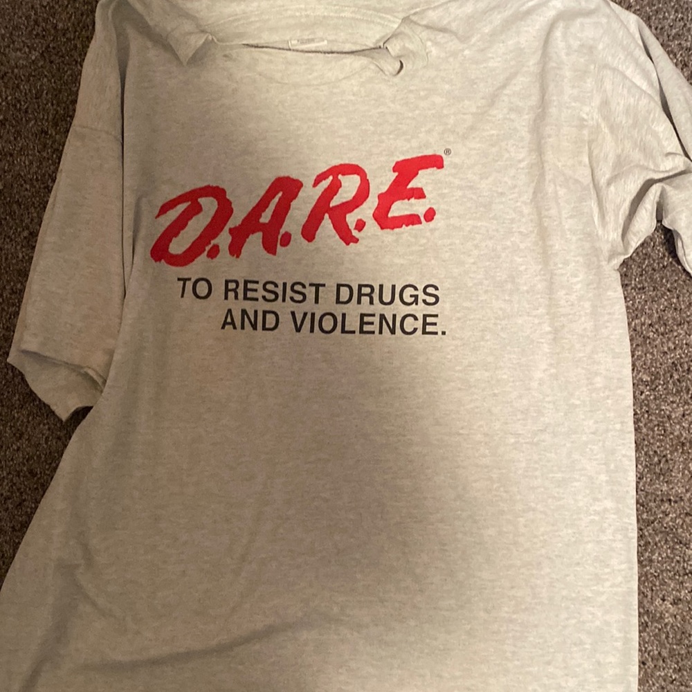 Iight gray dare tshirt